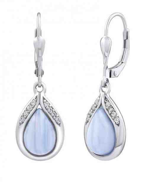 Silvego Stříbrné náušnice s přírodním achátem jst13327ba + 2 měsíce na vrácení zboží