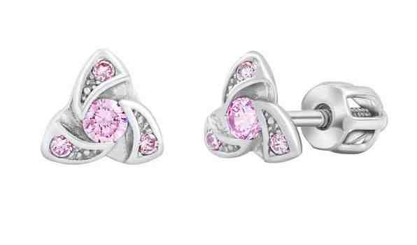 Silvego Něžné stříbrné náušnice s růžovými Brilliance Zirconia silvegob70497bdsp + 2 měsíce na vrácení zboží