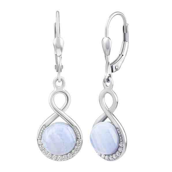 Silvego Stříbrné náušnice s přírodním achátem jst14710ba + 2 měsíce na vrácení zboží