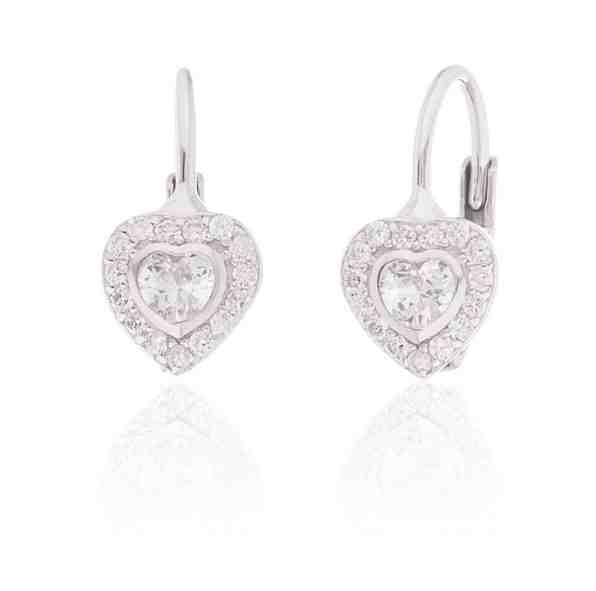 JVD Okouzlující stříbrné náušnice srdíčka SVLE0310XI2BI00 + 2 měsíce na vrácení zboží
