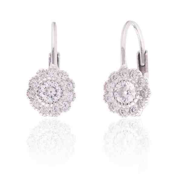 JVD Něžné stříbrné náušnice kytičky SVLE0324XI2BI00 + 2 měsíce na vrácení zboží