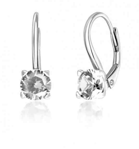 JVD Stříbrné náušnice s čirými zirkony SVLE0503XF3BI08 + 2 měsíce na vrácení zboží