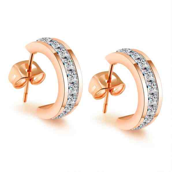 Troli Bronzové půlkruhové náušnice VGE390 R + 2 měsíce na vrácení zboží