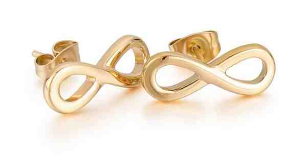 Troli Módní pozlacené náušnice nekonečno VWSE004 G + 2 měsíce na vrácení zboží