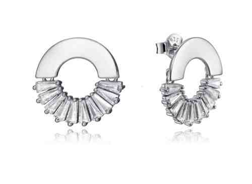 Viceroy Módní stříbrné náušnice se zirkony 15109E000-38 + 2 měsíce na vrácení zboží