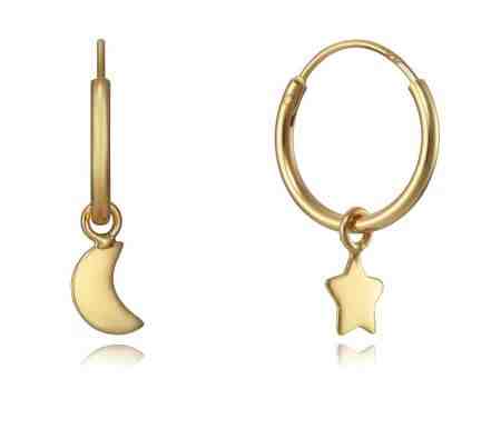 Viceroy Asymetrické pozlacené náušnice 2v1 Popular 5064E100-08 + 2 měsíce na vrácení zboží