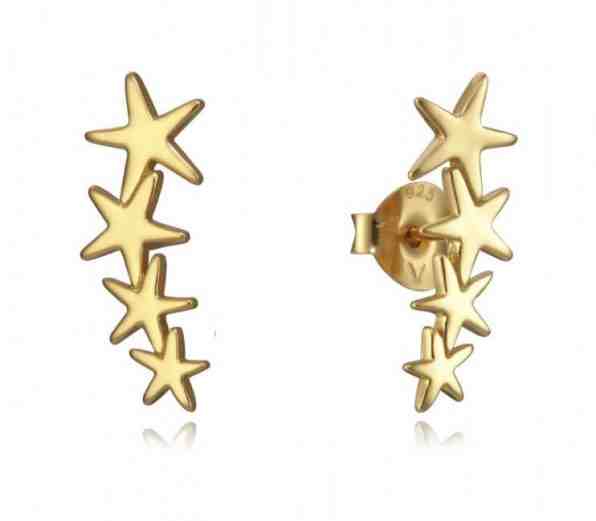 Viceroy Stylové pozlacené náušnice hvězdičky Popular 5065E100-08 + 2 měsíce na vrácení zboží