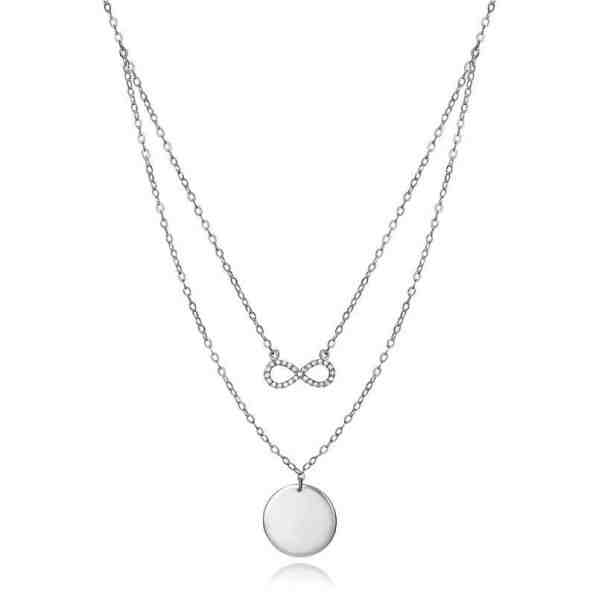 Viceroy Dvojitý ocelový náhrdelník Nekonečno 4087C000-00 + 2 měsíce na vrácení zboží
