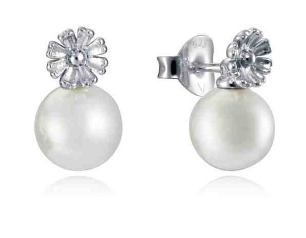 Viceroy Květinové stříbrné náušnice VCD 7120E000-68 + 2 měsíce na vrácení zboží