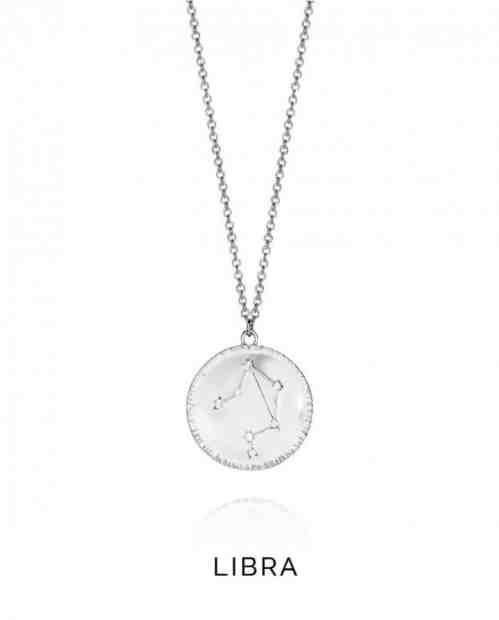 Viceroy Stříbrný náhrdelník znamení Váhy Horoscopo 61014C000-38L + 2 měsíce na vrácení zboží