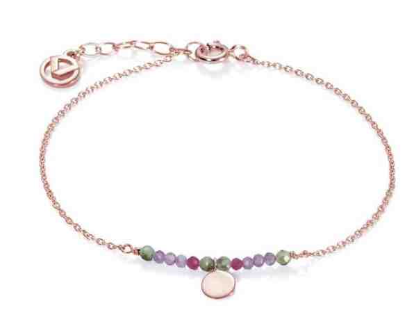 Viceroy Stylový bronzový náramek s korálky achátu 4049P100-47 + 2 měsíce na vrácení zboží