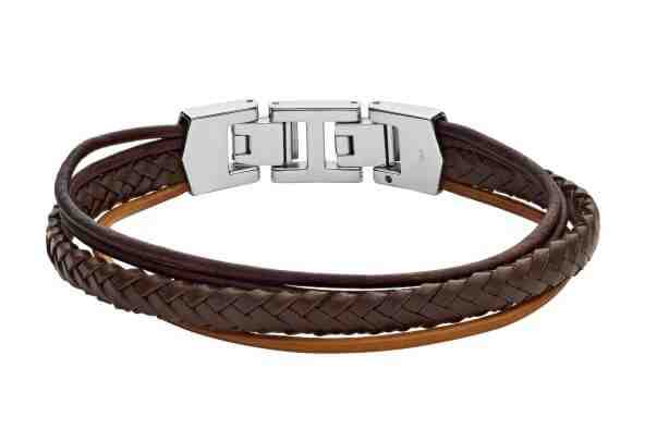 Fossil Slušivý pánský náramek JF03390040 + 2 měsíce na vrácení zboží