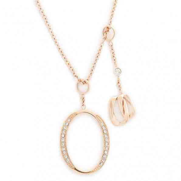 Fossil Bronzový náhrdelník se stylovými přívěsky JF03350791 + 2 měsíce na vrácení zboží