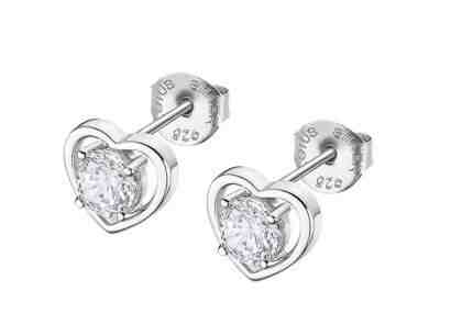 Lotus Silver Romantické stříbrné náušnice se zirkony LP3092-4/1 + 2 měsíce na vrácení zboží