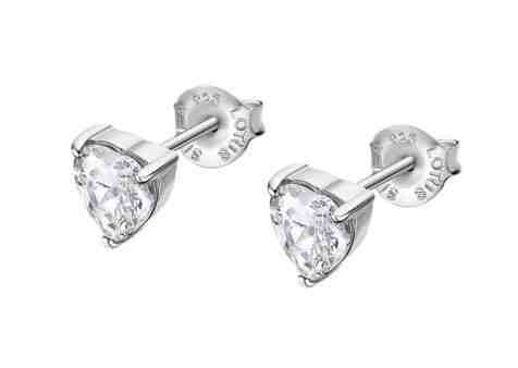 Lotus Silver Něžné stříbrné náušnice se zirkony LP3301-4/1 0,8 cm + 2 měsíce na vrácení zboží