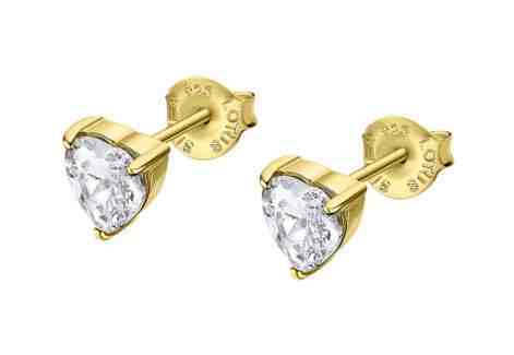 Lotus Silver Něžné pozlacené náušnice se zirkony LP3301-4 0,8 cm + 2 měsíce na vrácení zboží