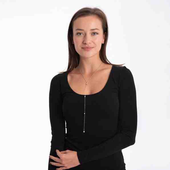 Troli Půvabný ocelový náhrdelník s krystaly + 2 měsíce na vrácení zboží