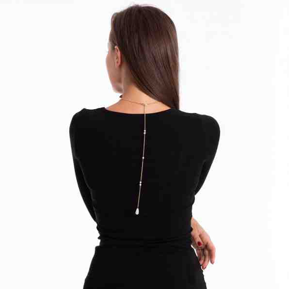 Troli Něžný pozlacený náhrdelník s perličkami + 2 měsíce na vrácení zboží