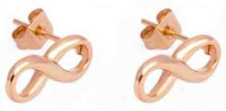 Victoria Walls Ocelové náušnice nekonečno VE1011RG - SLEVA + 2 měsíce na vrácení zboží