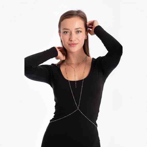 Troli Módní ocelový náhrdelník s upoutáním do pasu + 2 měsíce na vrácení zboží