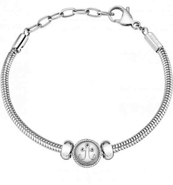 Morellato Ocelový náramek na přívěsky s kotvou Drops SCZ1189 + 2 měsíce na vrácení zboží