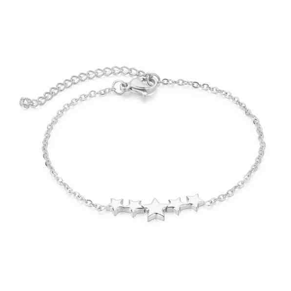 Troli Půvabný ocelový náramek Hvězdičky VEDB0329S + 2 měsíce na vrácení zboží