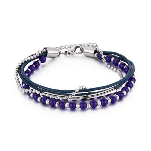 Troli Modrý korálkový náramek VESB0521S-D + 2 měsíce na vrácení zboží