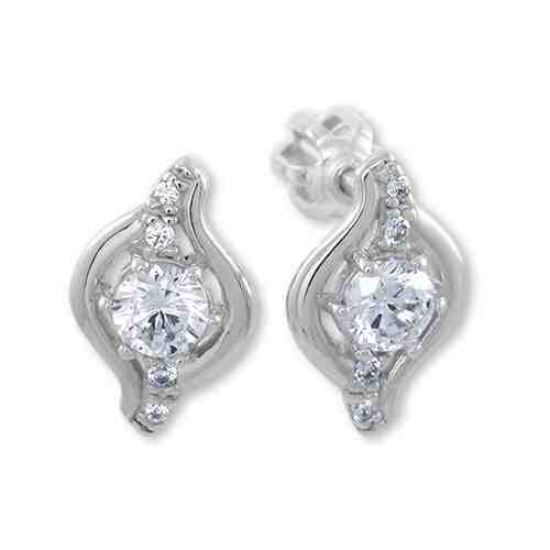 Brilio Třpytivé náušnice z bílého zlata 745 239 001 01083 0700000 + 2 měsíce na vrácení zboží