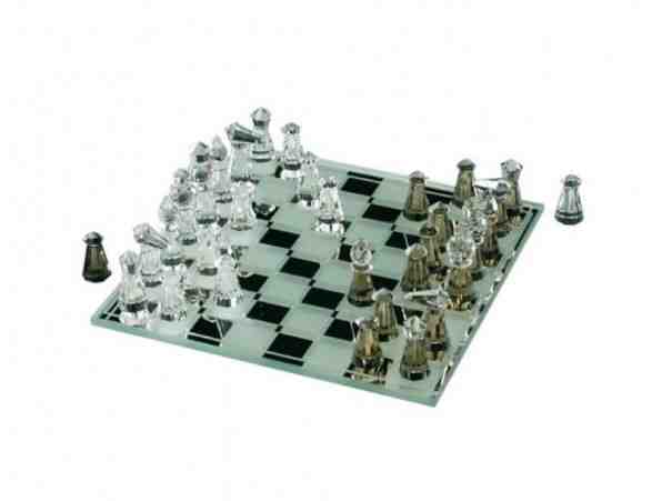 Preciosa Dekorace Malé šachy z českého křišťálu Preciosa 0890 00 + 2 měsíce na vrácení zboží