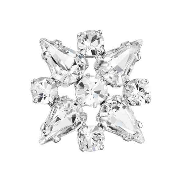 Preciosa Ozdobný knoflík z českého křišťálu Preciosa Star 2260 00 + 2 měsíce na vrácení zboží