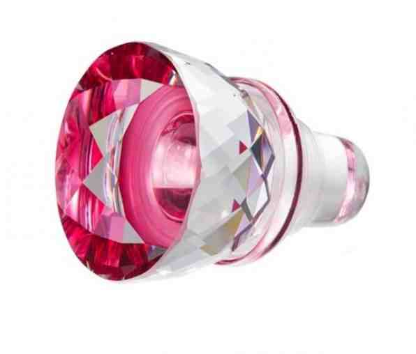 Preciosa Třpytivá skleněná červená zátka na víno s krišťálem Preciosa 1419 55 + 2 měsíce na vrácení zboží