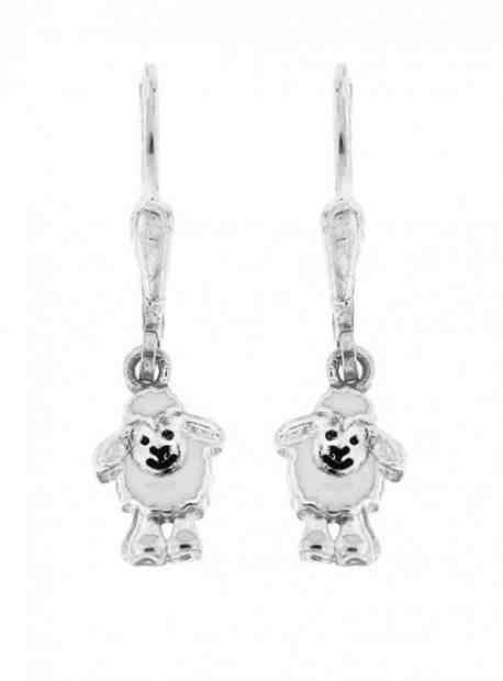 Praqia Dívčí stříbrné náušnice Ovečky NA8031_RH + 2 měsíce na vrácení zboží