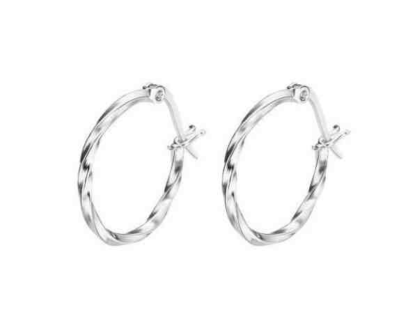 Lotus Silver Nadčasové stříbrné náušnice kruhy LP3279-4/2 + 2 měsíce na vrácení zboží