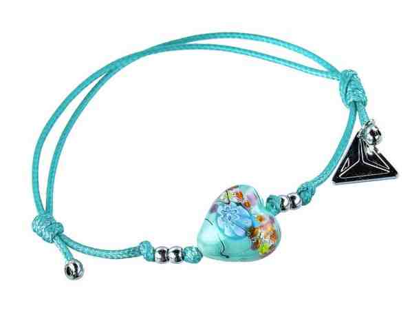 Lampglas Nádherný náramek Ice Flower s ryzím stříbrem v perle Lampglas BLH18 + 2 měsíce na vrácení zboží