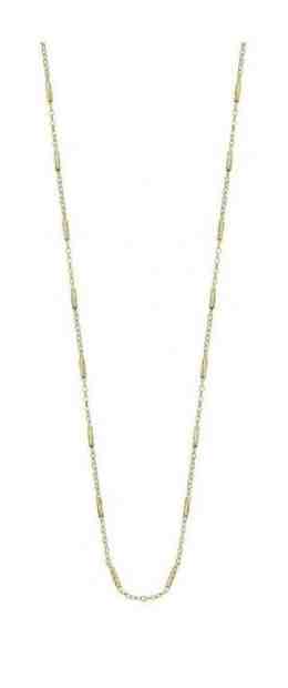 Lotus Silver Módní pozlacený náhrdelník LP3296-1/2 + 2 měsíce na vrácení zboží