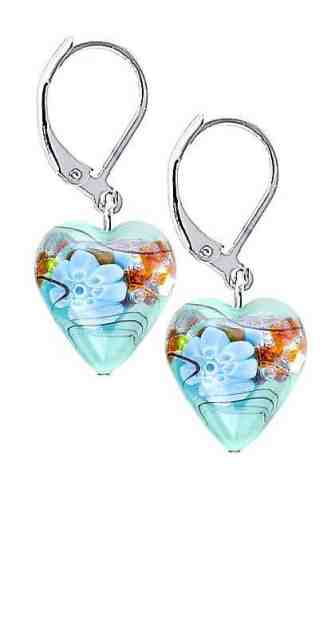 Lampglas Nádherné náušnice Ice Flower s ryzím stříbrem v perlách Lampglas ELH18 + 2 měsíce na vrácení zboží