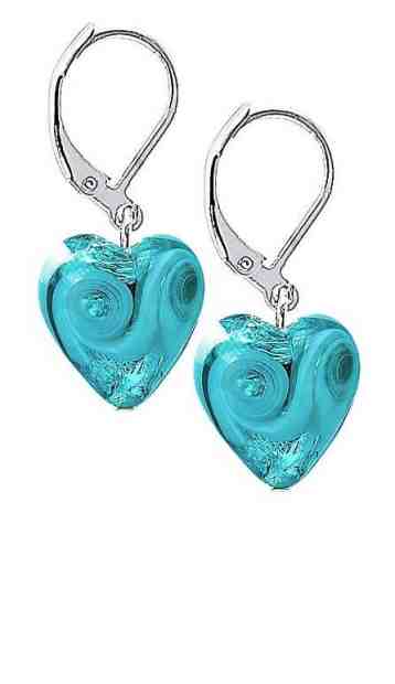 Lampglas Něžné náušnice Forest Heart s ryzím stříbrem v perlách Lampglas ELH10 + 2 měsíce na vrácení zboží