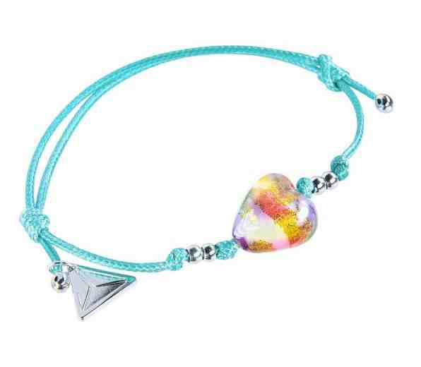 Lampglas Hravý náramek Turquoise Candy s 24karátovým zlatem v perle Lampglas BLH16 + 2 měsíce na vrácení zboží