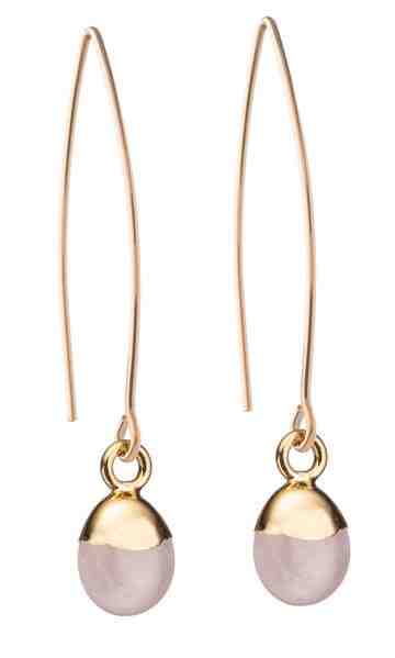 Decadorn Stříbrné náušnice s růžovým opálem + 2 měsíce na vrácení zboží