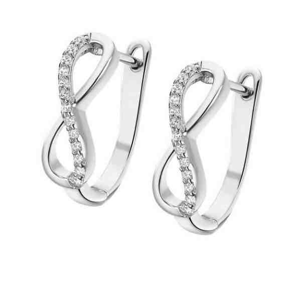 Lotus Silver Třpytivé stříbrné náušnice nekonečno Trendy LP1872-4/1 + 2 měsíce na vrácení zboží