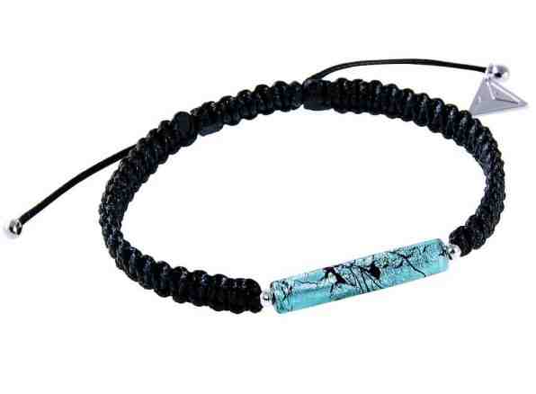 Lampglas Krásný partnerský náramek Shamballa Turquoise Love s ryzím stříbrem v perle Lampglas BSHX8 + 2 měsíce na vrácení zboží