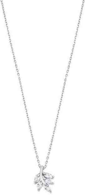 Lotus Silver Líbivý stříbrný náhrdelník s čirými zirkony Větvička LP3086-1/1 + 2 měsíce na vrácení zboží