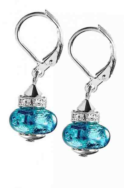 Lampglas Zářivé náušnice Sea Depth s ryzím stříbrem v perlách Lampglas ESH5 + 2 měsíce na vrácení zboží