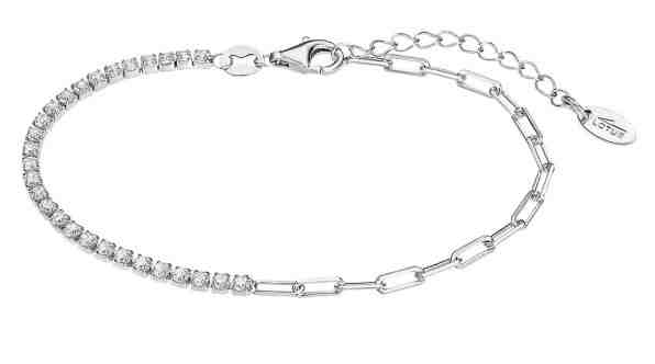 Lotus Silver Designový řetízkový náramek se zirkony LP3270-2/1 + 2 měsíce na vrácení zboží