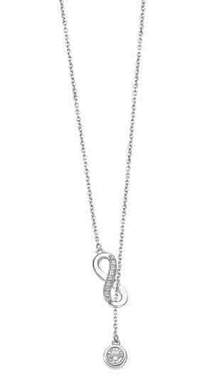 Lotus Silver Stylový stříbrný náhrdelník s čirými zirkony Nekonečno LP3315-1/1 + 2 měsíce na vrácení zboží