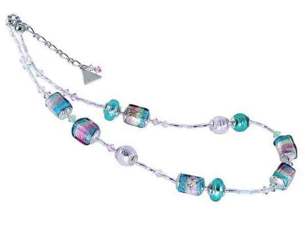 Lampglas Lákavý náhrdelník Sweet Cubes s ryzím stříbrem v perlách Lampglas NCU22 + 2 měsíce na vrácení zboží