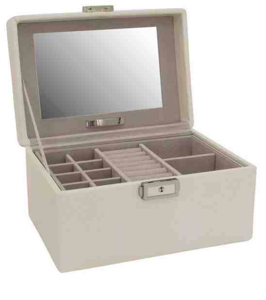 Friedrich Lederwaren Designová béžová šperkovnice Milano 20142-9 + 2 měsíce na vrácení zboží