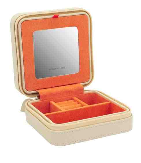 Friedrich Lederwaren Béžová cestovní šperkovnice Boho 20134-1 + 2 měsíce na vrácení zboží