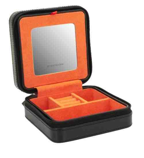 Friedrich Lederwaren Černá cestovní šperkovnice Boho 20134-2 + 2 měsíce na vrácení zboží