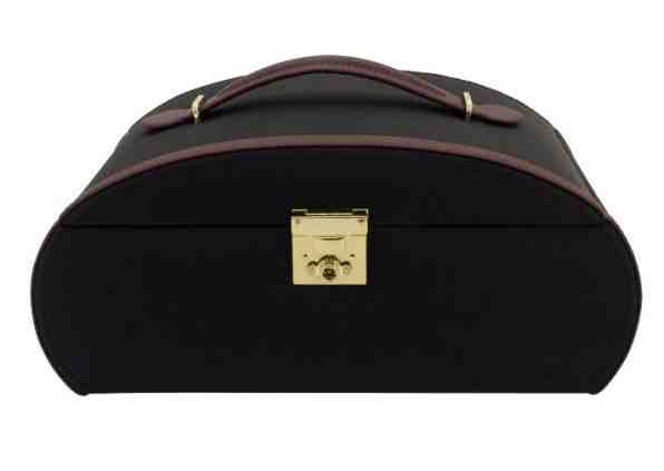 Friedrich Lederwaren Luxusní černá šperkovnice Copenhagen 23338-2 + 2 měsíce na vrácení zboží